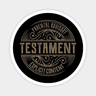 Testament Vintage Ornament Magnet